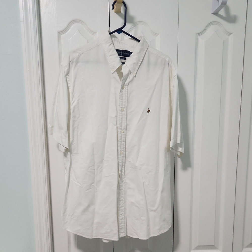Polo Ralph Lauren Men's Cream Button-Down Shirt